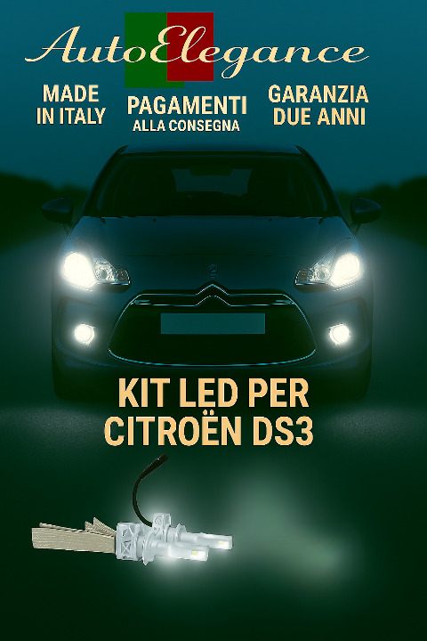 🔥 KIT LED H7 6000K Abbaglianti per CITROËN DS3 | Bianco CANBUS 🔥