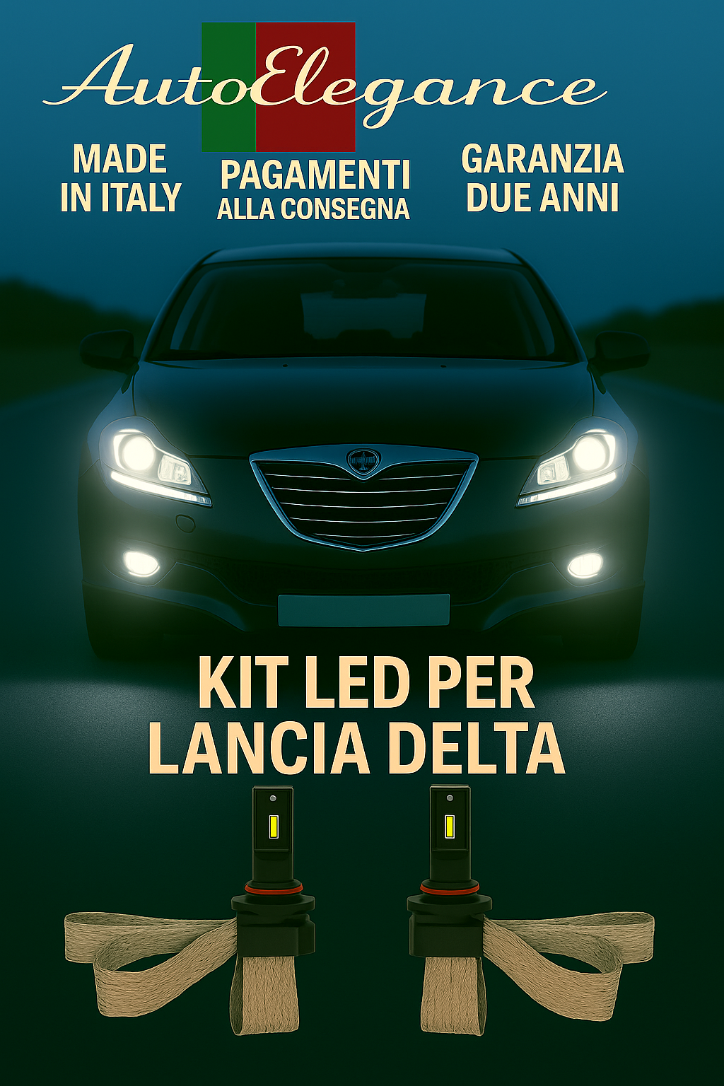 🔥KIT LED H7 6000K Abbaglianti per LANCIA DELTA | Bianco CANBUS🔥