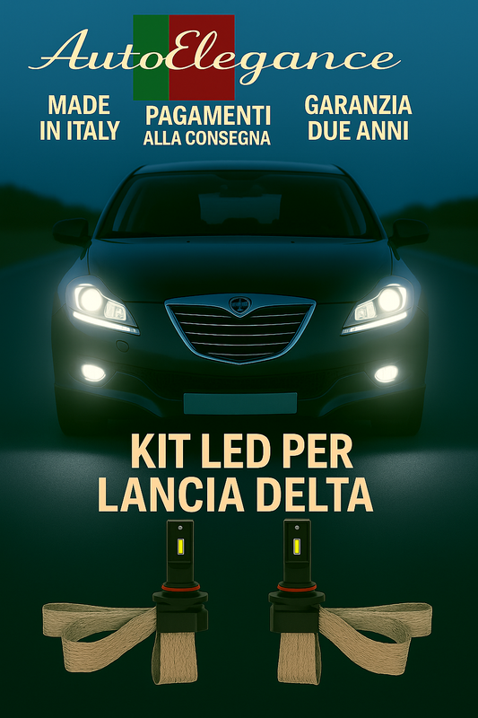 🔥KIT LED H7 6000K Abbaglianti per LANCIA DELTA | Bianco CANBUS🔥