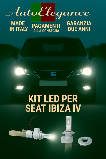 🔥KIT LED H7 6000K Abbaglianti per SEAT IBIZA IV | Bianco CANBUS🔥