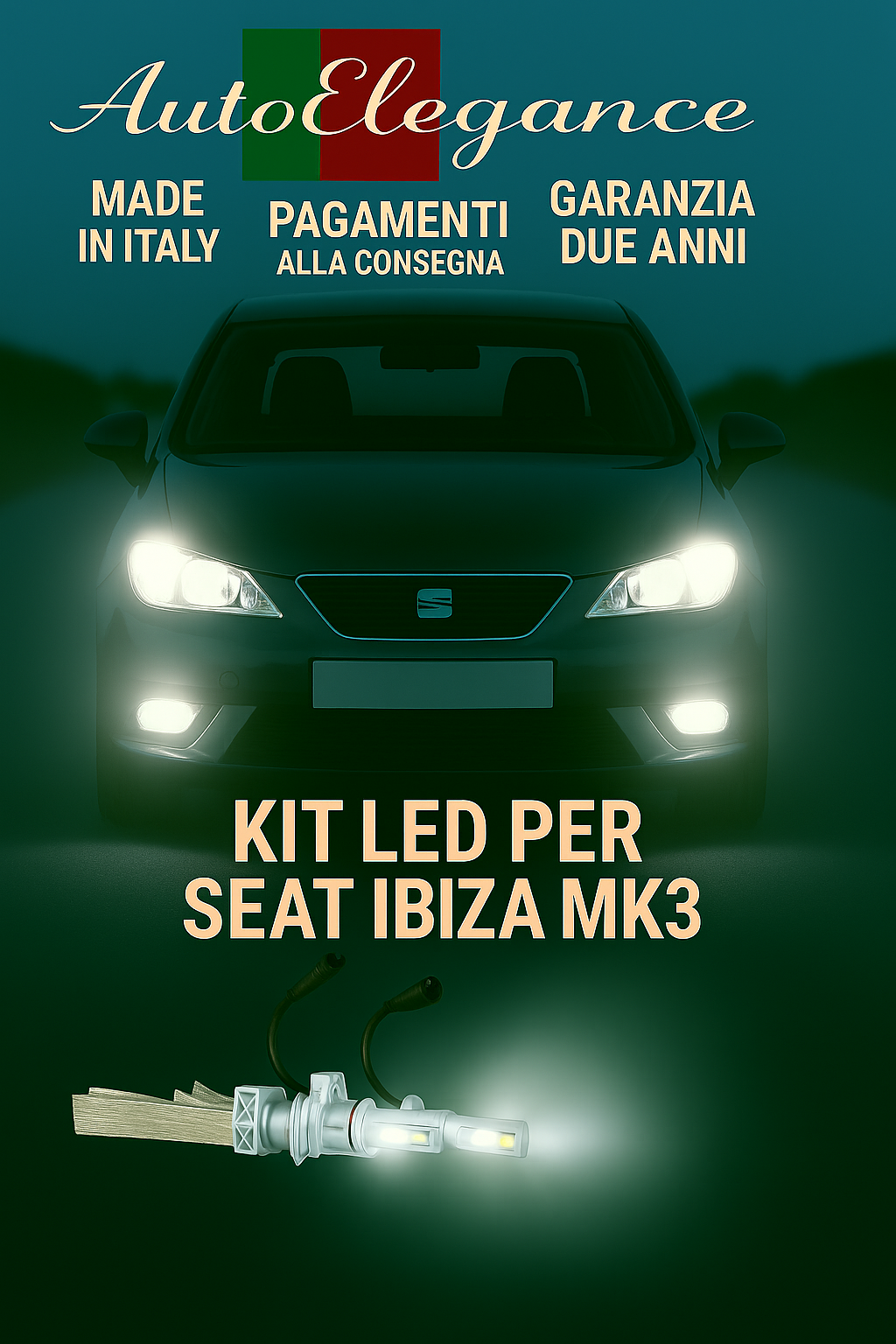 🔥 KIT LED H7 6000K Abbaglianti per SEAT IBIZA MK3 | Bianco CANBUS🔥