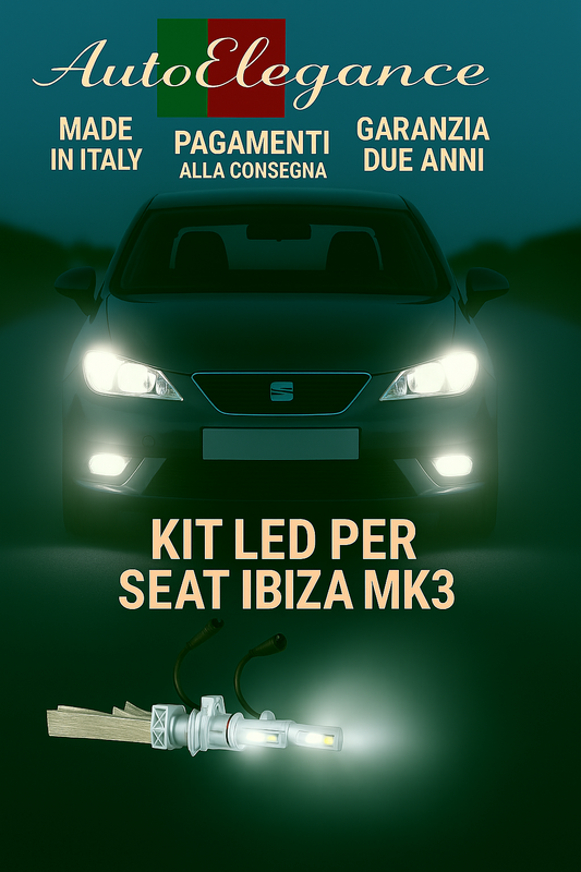 🔥 KIT LED H7 6000K Abbaglianti per SEAT IBIZA MK3 | Bianco CANBUS🔥
