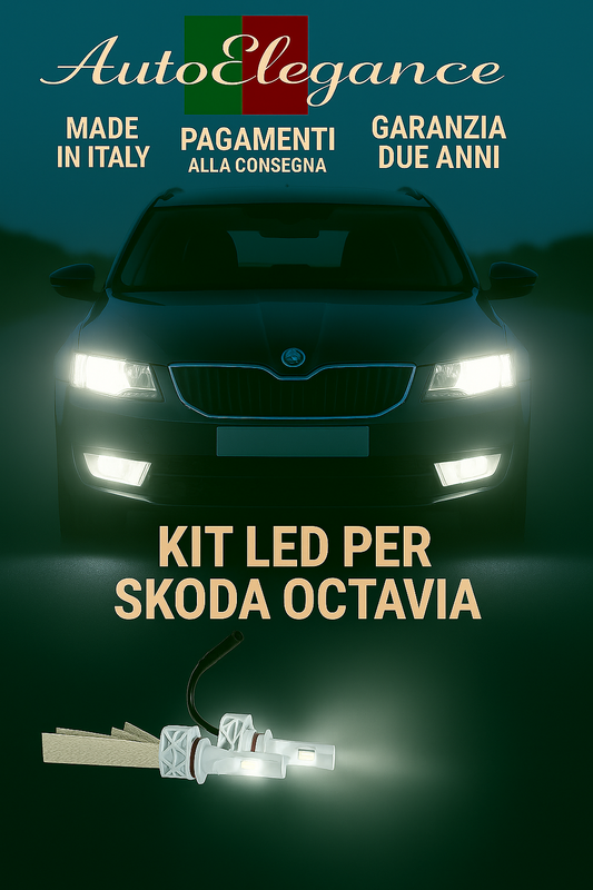 🔥KIT LED H7 6000K Abbaglianti per SKODA OCTAVIA | Bianco CANBUS🔥