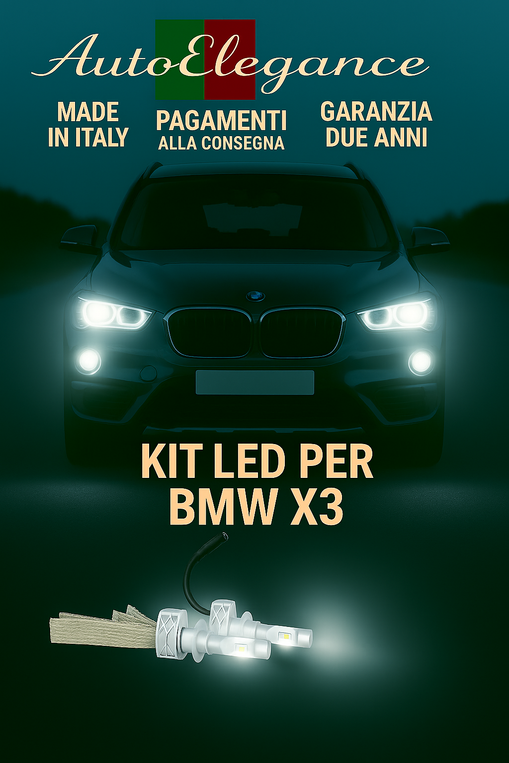 🔥 KIT LED H7 6500K Abbaglianti per BMW X3 | Bianco CANBUS🔥