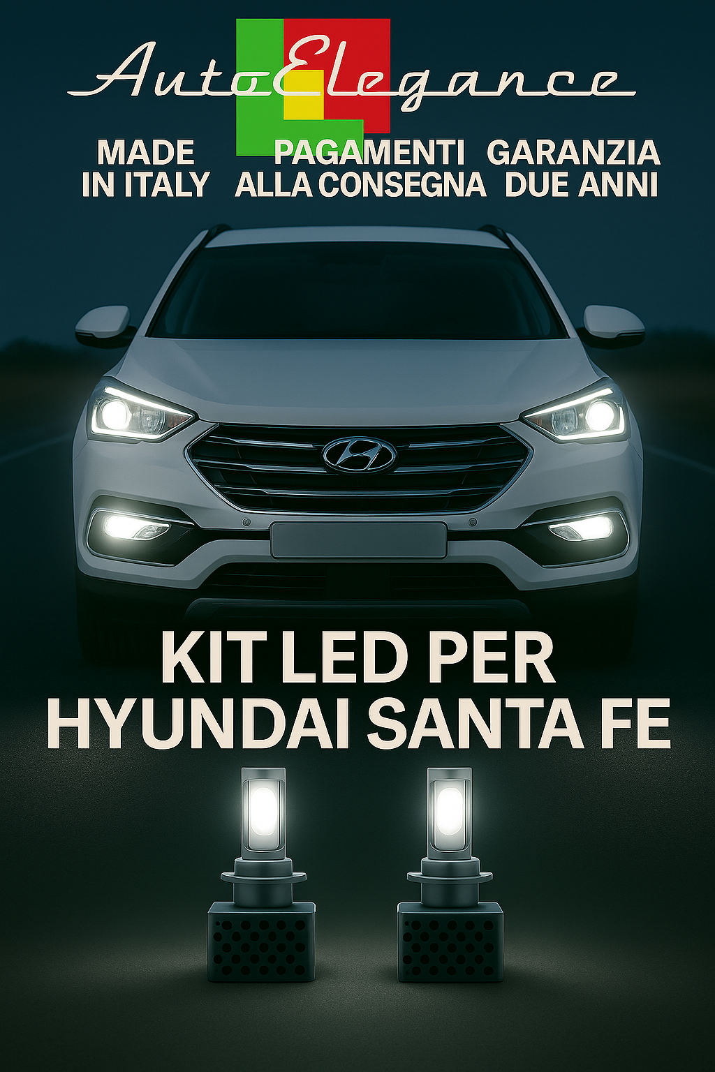 🔥KIT LED D1S 6000K Anabbaglianti per Hyundai Santa Fe | Bianco CANBUS🔥 (Copia)