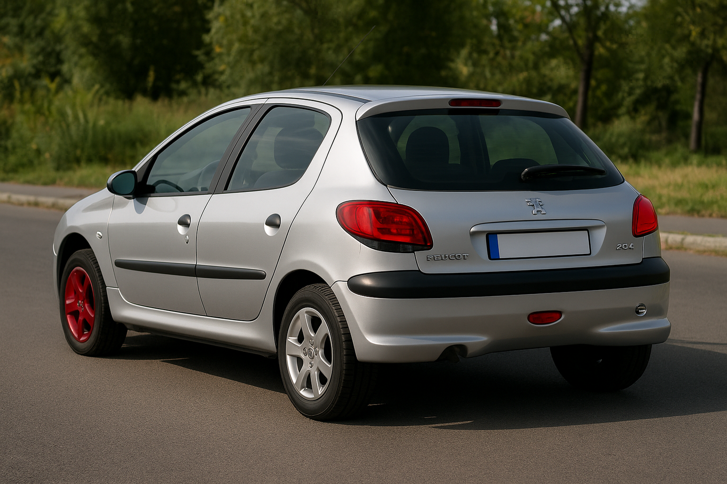 😎FARI POSTERIORI BARRA LED FUME ROSSA ADATTO PER PEUGEOT 206😎