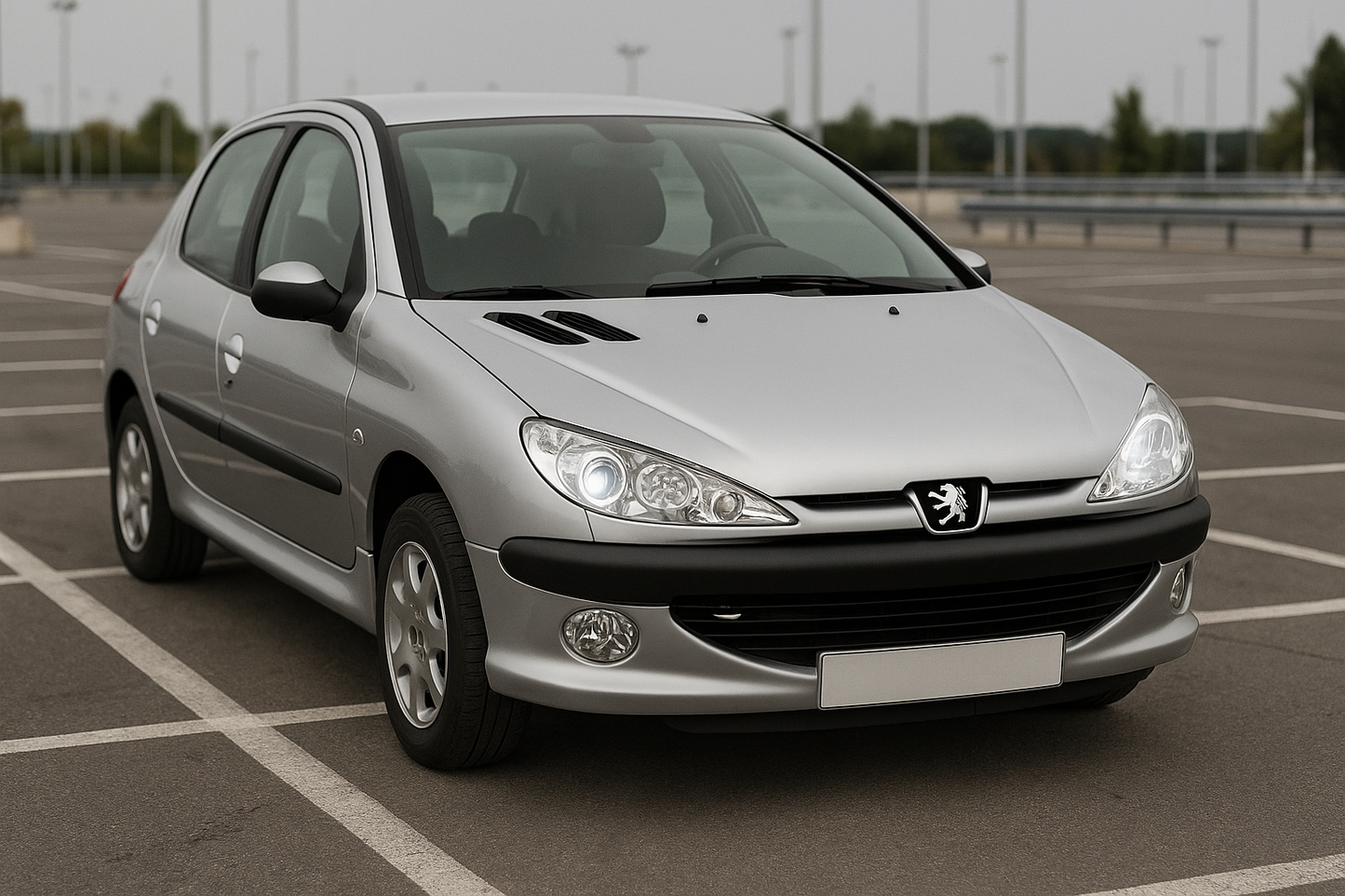 😎FARI ANTERIORI ANGEL EYES LED CROMATO ADATTO PER PEUGEOT 206😎