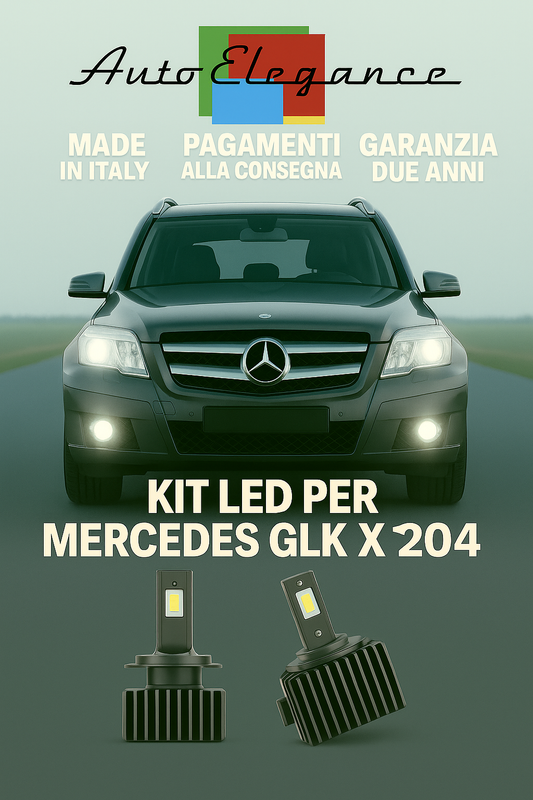 💕 KIT LED D1S 6000K Bianco Mercedes GLK X204 Solo Fari Anabbaglianti 💕