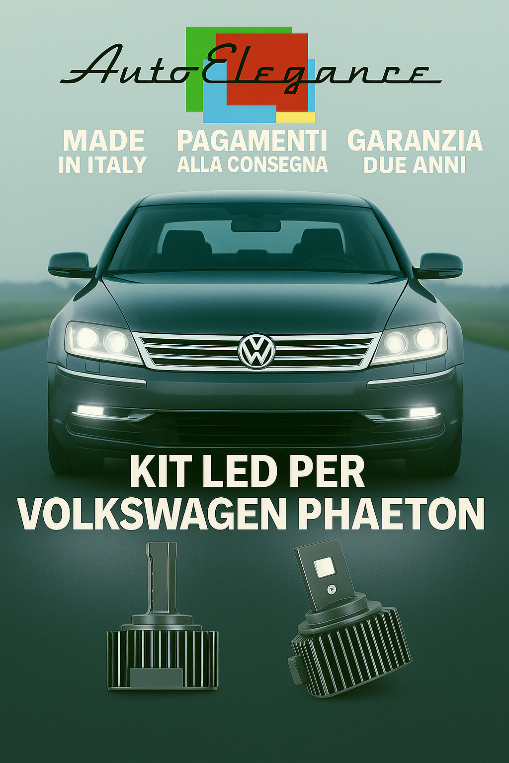 💕 KIT LED D3S 6000K Bianco VW Phaeton Solo Fari Anabbaglianti Xenon 💕