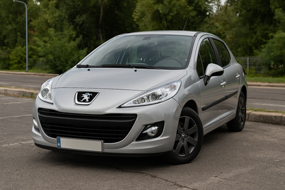 😎FARI ANTERIORI LUCE DIURNA CROMATA ADATTO PER PEUGEOT 207 3D/5D 05.06-06.09😎