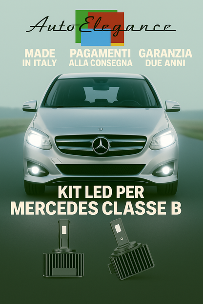 💕 KIT LED D1S 6000K Mercedes Classe B W246 Anabbaglianti + Fendinebbia 💕