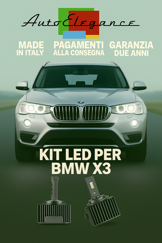 💕 KIT LED D1S 6000K Bianco BMW X3 E83 Solo Fari Anabbaglianti Xenon 💕