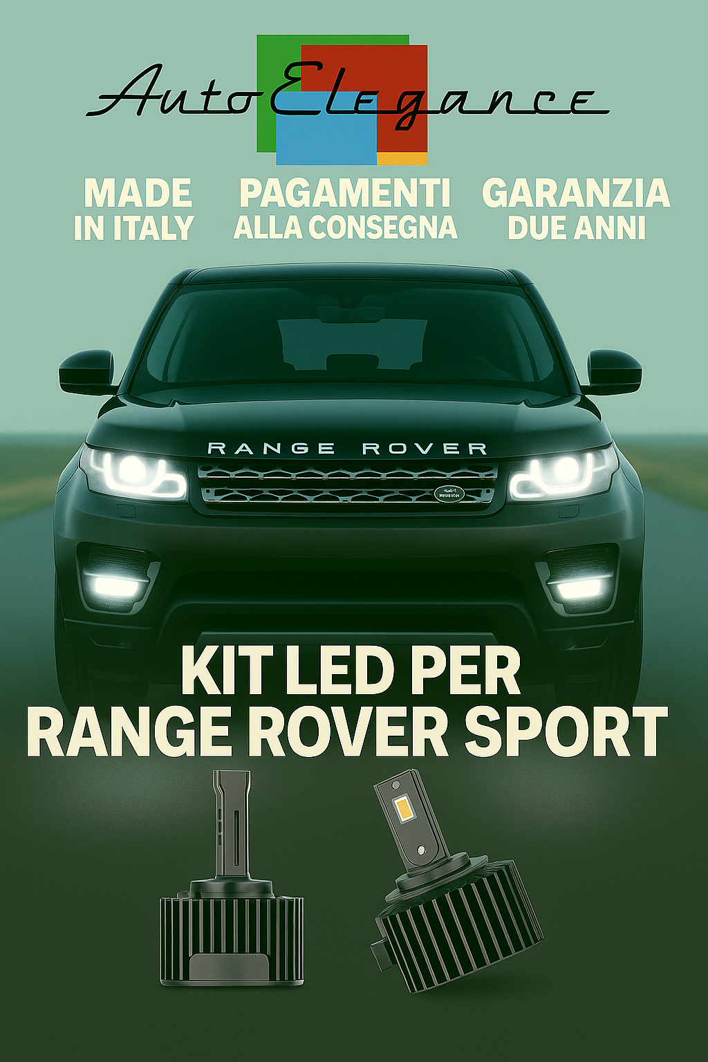 💕 KIT LED D3S 6000K Range Rover Sport Anabbaglianti + Fendinebbia Bianco 💕