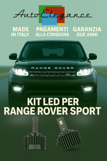 💕 KIT LED D3S 6000K Range Rover Sport Anabbaglianti + Fendinebbia Bianco 💕
