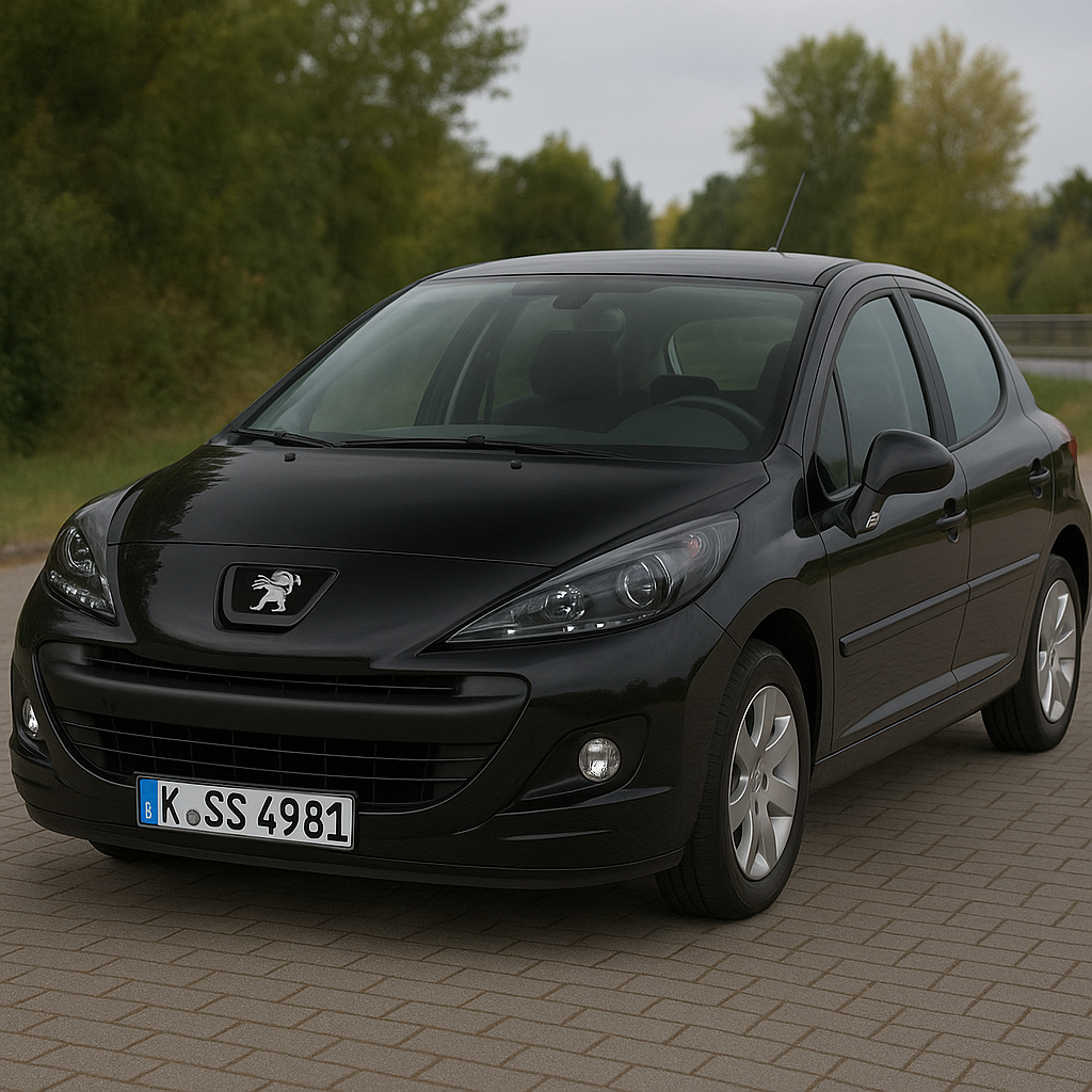 😎FARI ANTERIORI  DAYLIGHT NERI  ADATTO PER PEUGEOT 207😎