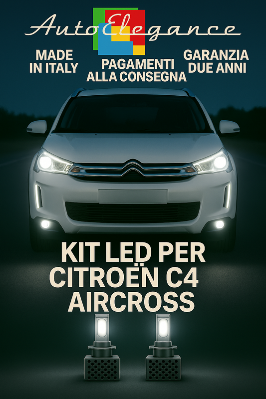 🔥 KIT LED D1S 6000K Anabbaglianti + Fendinebbia per Citroën C4 Aircross🔥 (Copia)
