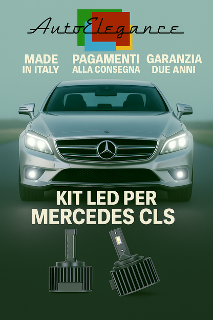 💕 KIT LED D1S 6000K Mercedes CLS W219 Anabbaglianti + Fendinebbia Bianco 💕