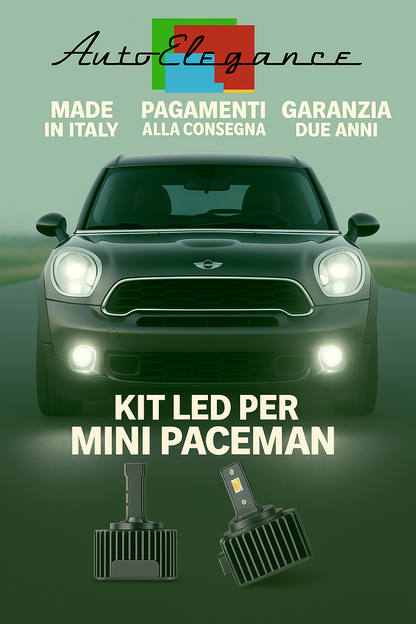 💕 KIT LED D1S 6000K MINI Paceman R61 Anabbaglianti + Fendinebbia Bianco 💕