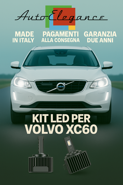💕 KIT LED D1S 6000K Volvo XC60 Solo Fari Anabbaglianti | Bianco Ghiaccio 💕