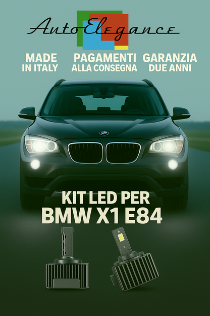 💕 KIT LED D1S 6000K BMW X1 E84 Solo Fari Anabbaglianti | Bianco Ghiaccio 💕