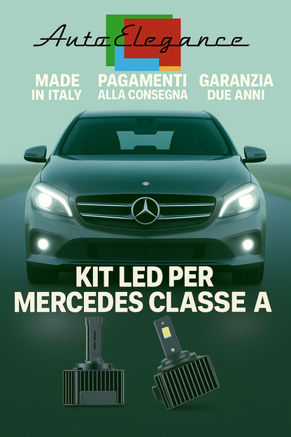 💕 KIT LED D1S 6000K Mercedes Classe A Solo Fari Anabbaglianti | Bianco 💕