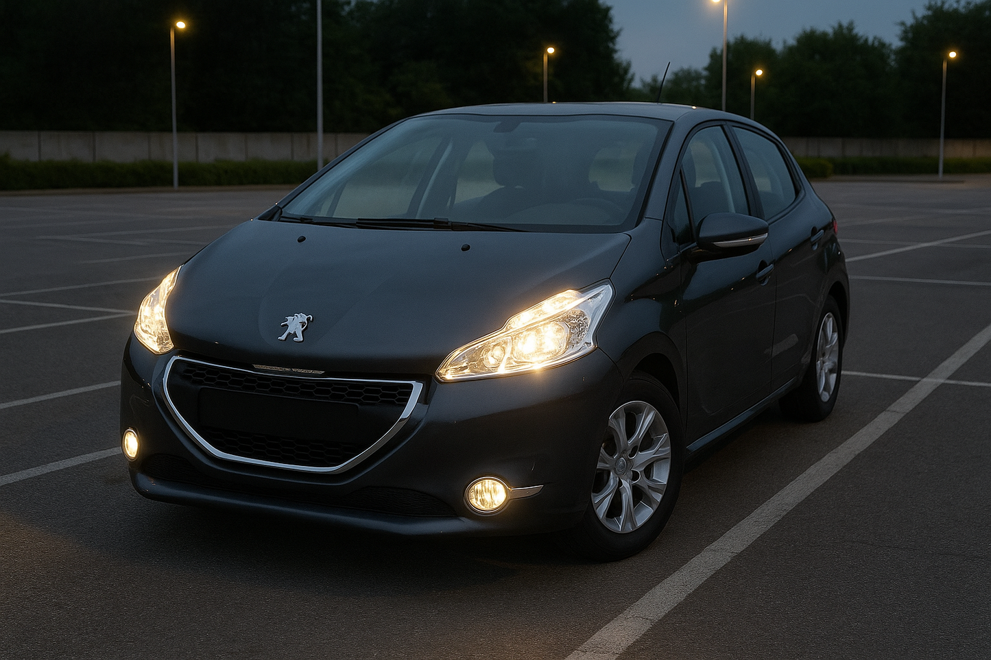 😎FARO ANTERIORE CROMATO LED SINISTRO TYC ADATTO PER PEUGEOT 208 12-15😎