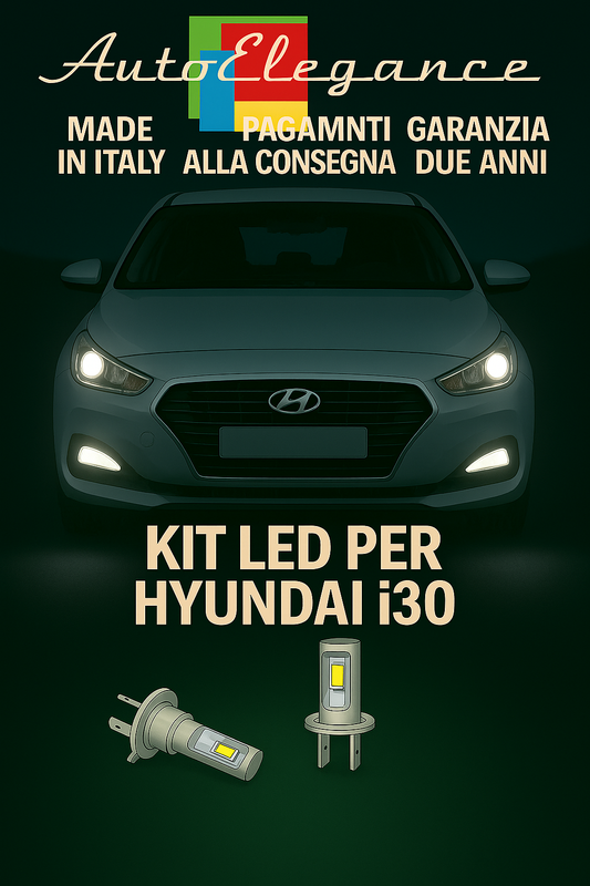 🔥KIT LED H7 6000K Abbaglianti per HYUNDAI I30 MK2 | Bianco CANBUS🔥