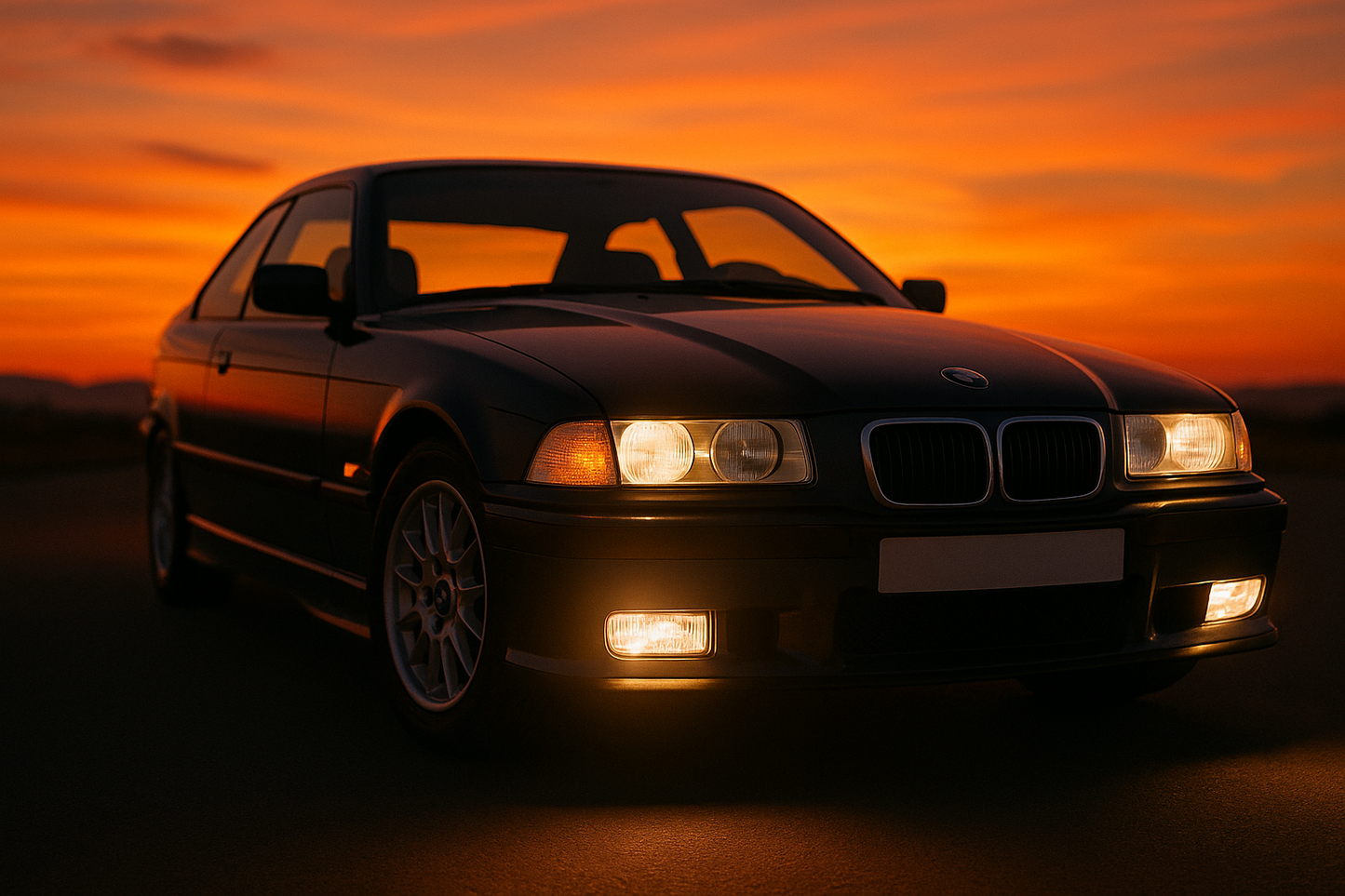 😎DIREZIONE ANTERIORE BIANCO ADATTO PER BMW E36 12.90-09.99😎