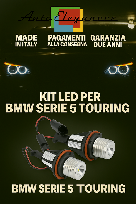 💕 LAMPADE LED CREE CANBUS Angel Eyes BMW Serie 5 E61 LCI Anelli 💕