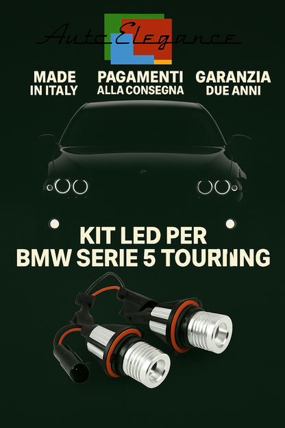 💕 LAMPADE LED Angel Eyes BMW Serie 5 E39 Anelli Bianco 6000K CANBUS 💕