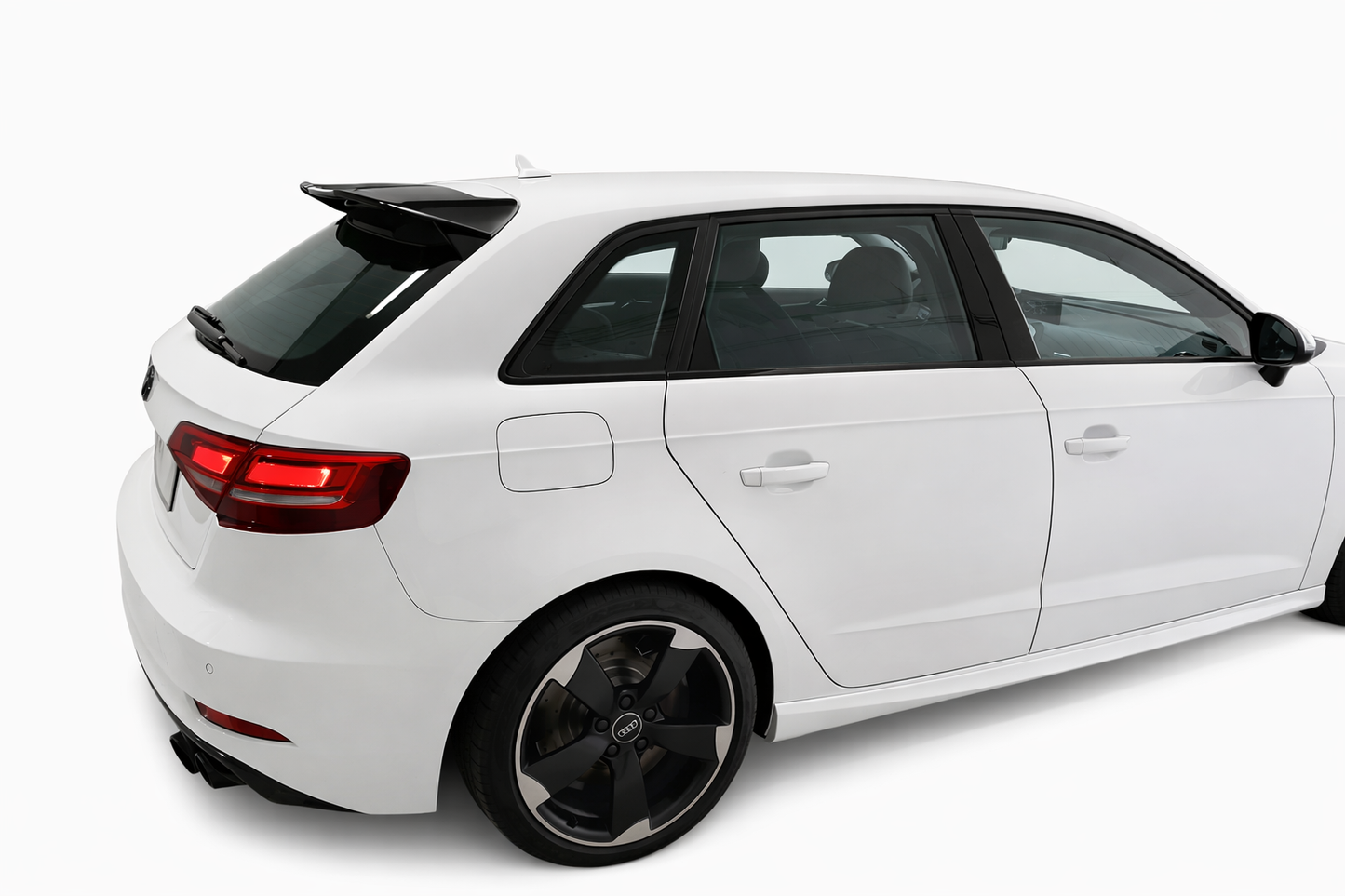 💕ART.0072 SPOILER AUDI A3 8V 5D  12-20 LOOK RS3 NERO LUCIDO💕