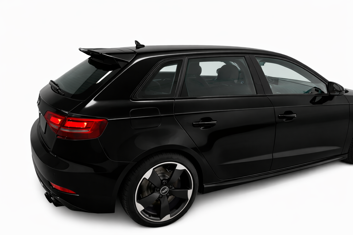 💕ART.0072 SPOILER AUDI A3 8V 5D  12-20 LOOK RS3 NERO LUCIDO💕
