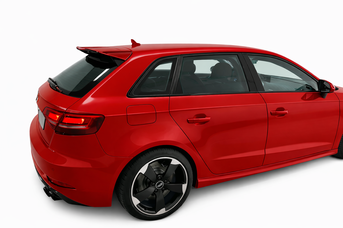 💕ART.0072 SPOILER AUDI A3 8V 5D  12-20 LOOK RS3 NERO LUCIDO💕