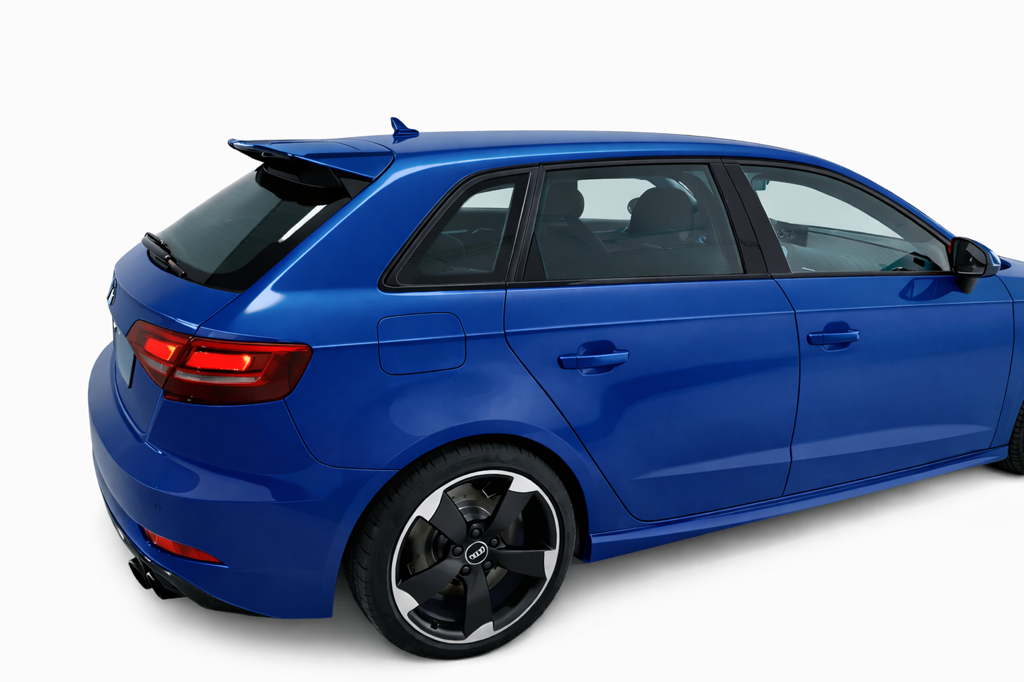 💕ART.0072 SPOILER AUDI A3 8V 5D  12-20 LOOK RS3 NERO LUCIDO💕