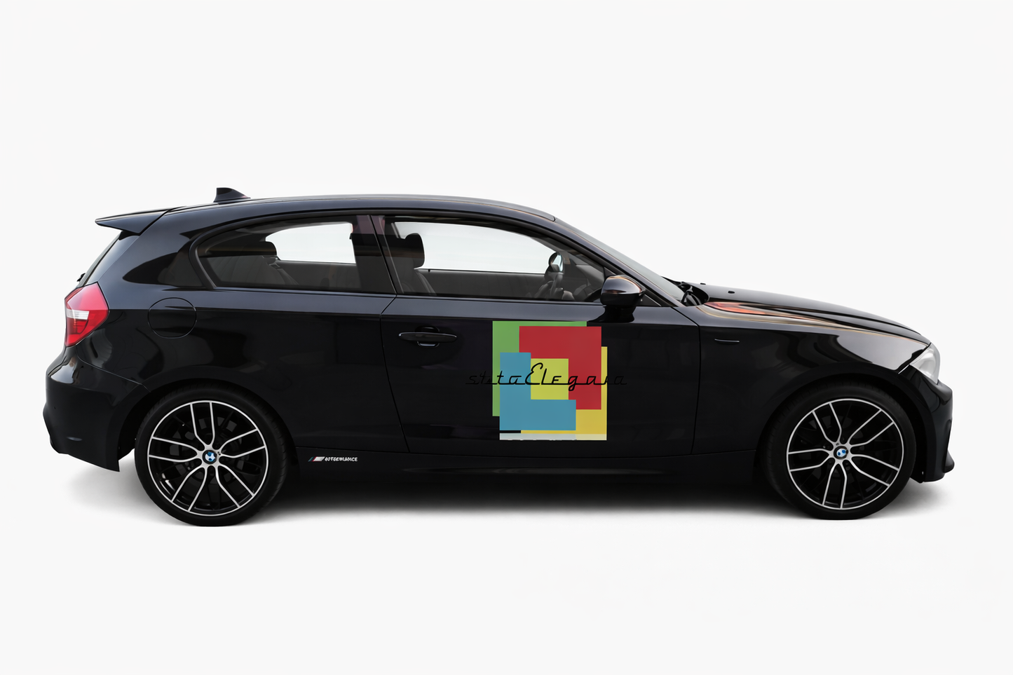 💕ART.0404  SPOILER BMW SERIE 1 E87 E81 2004-2011 NERO LUCIDO💕