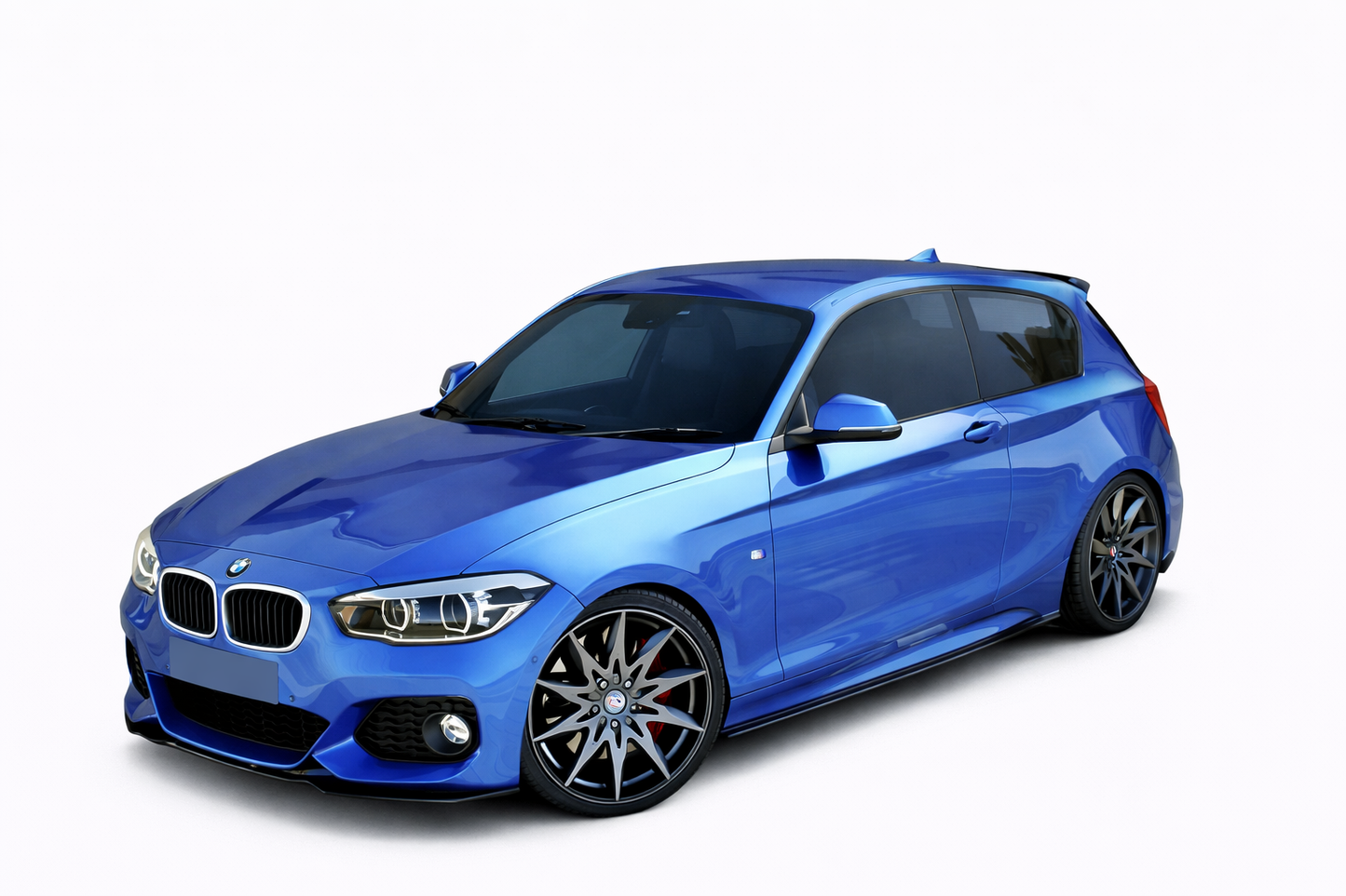 💕ART. 0034  SOTTO MINIGONNE BMW SERIE 1 F20 F21  190CM NERO LUCIDO💕