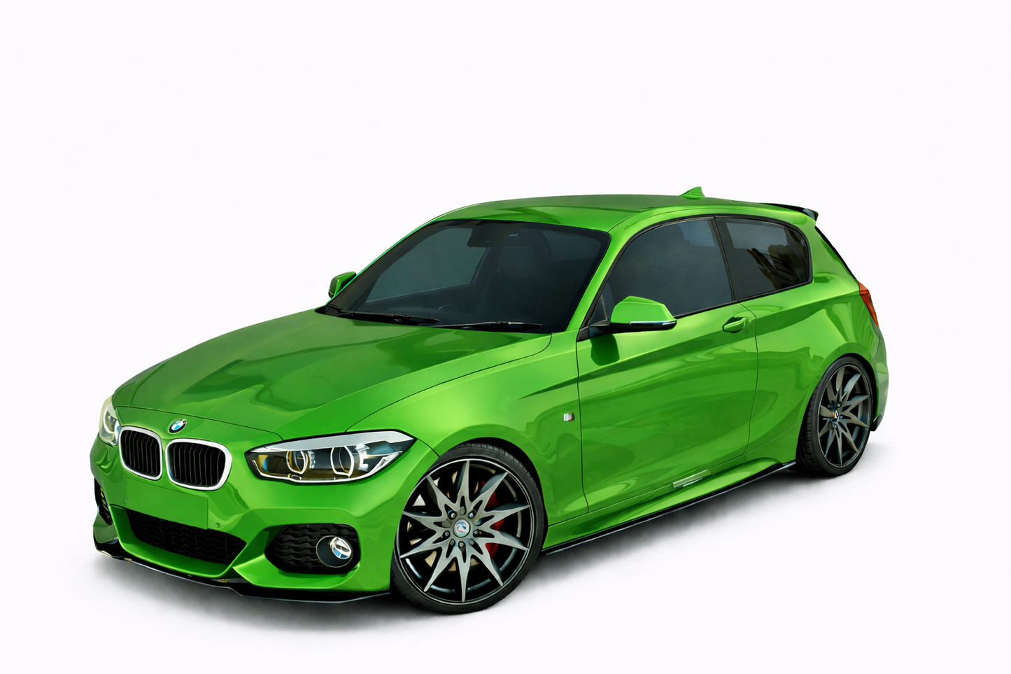 💕ART. 0034  SOTTO MINIGONNE BMW SERIE 1 F20 F21  190CM NERO LUCIDO💕