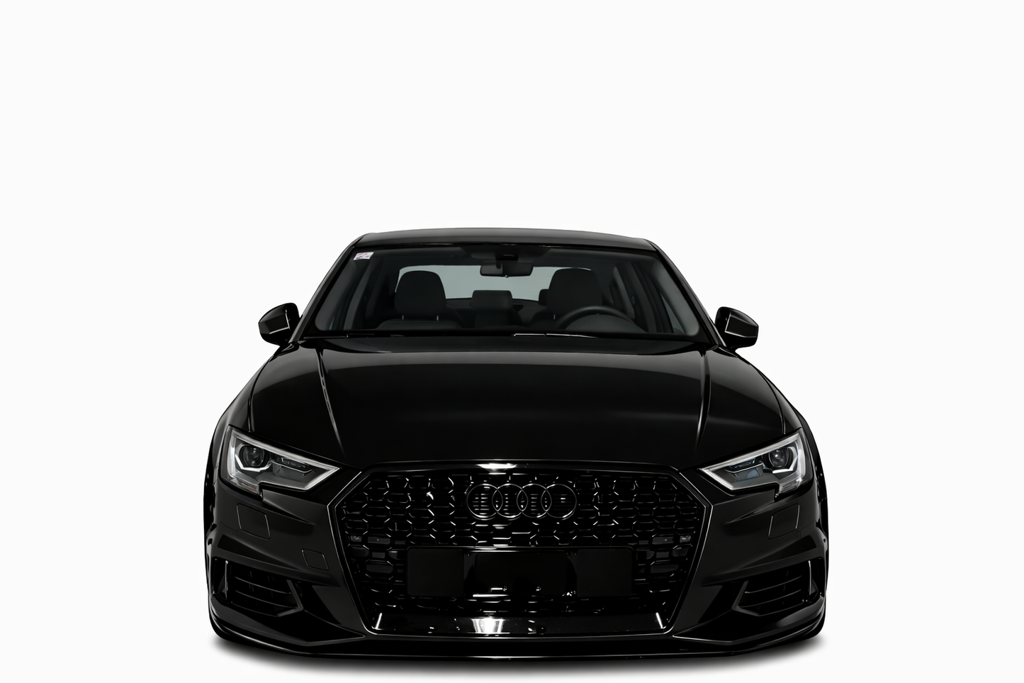 💕ART. 0033 GRIGLIA AUDI A3 8V 2017-2020 LOOK RS3 NERO LUCIDO💕