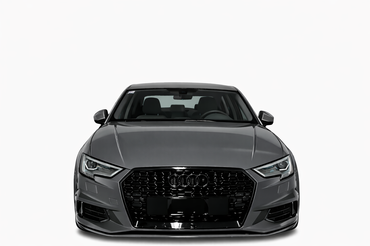 💕ART. 0033 GRIGLIA AUDI A3 8V 2017-2020 LOOK RS3 NERO LUCIDO💕