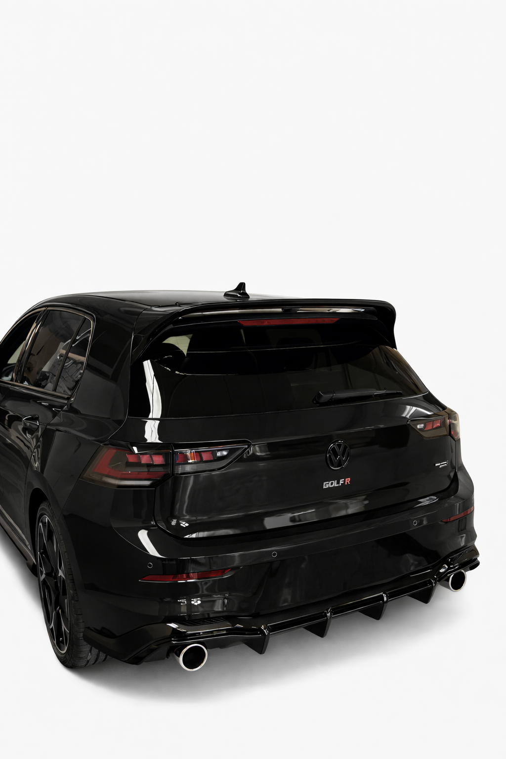 💕ART.1908 DIFFUSORE VW GOLF 8+8.5 GTI 20+ GTI RLINE GTE NERO LUCIDO💕