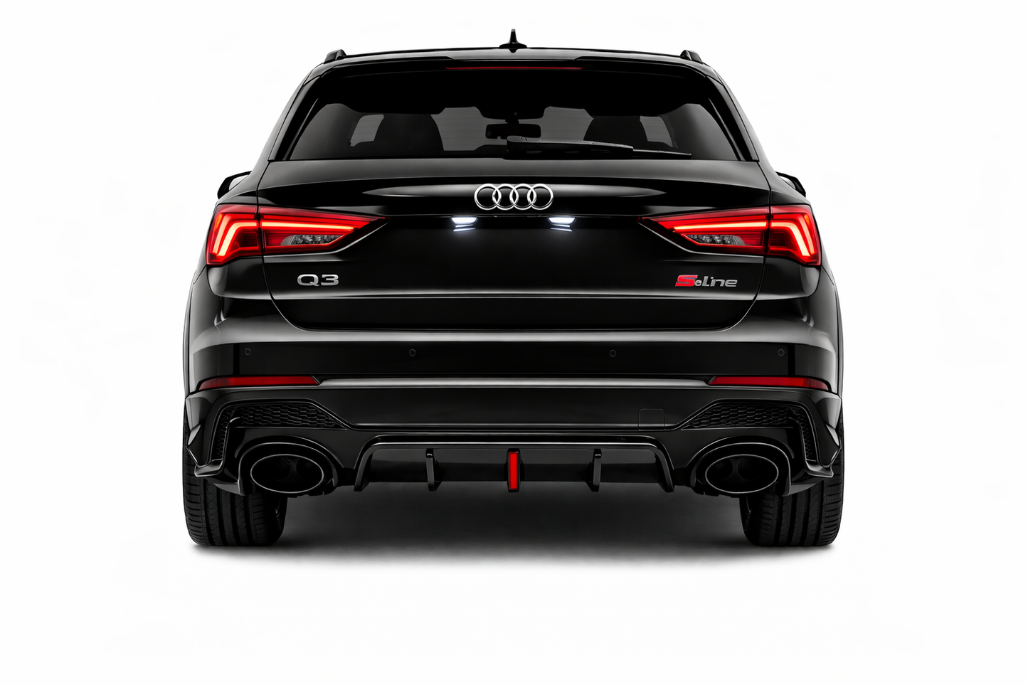 💕ART.8806 DIFFUSORI AUDI Q3 S-LINE 18-25  NERO  LUCIDO   💕