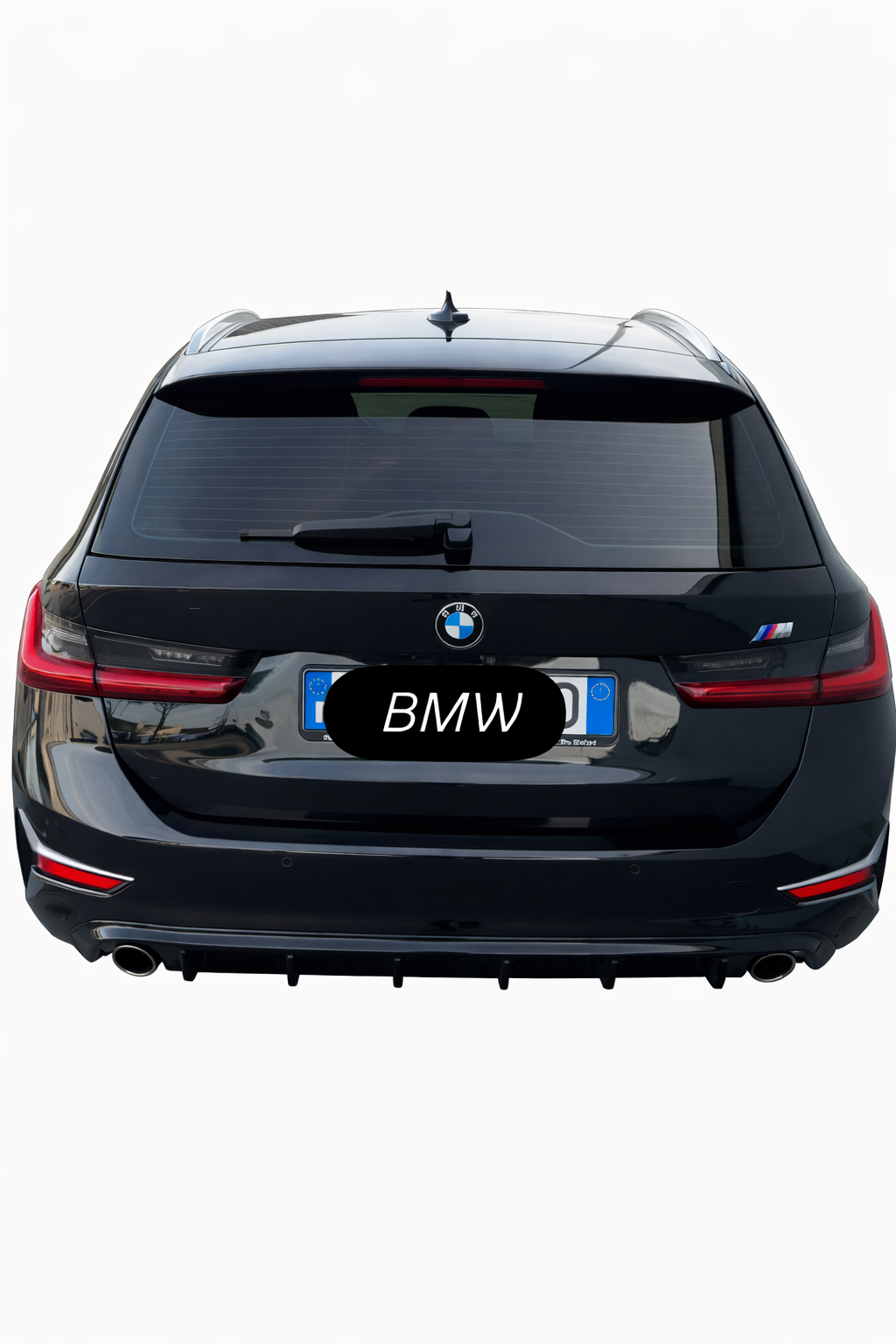 💕ART.1804  DIFFUSORE BMW SERIE 3 G20 G21 2018-2022 STANDARD NERO LUCIDO 💕