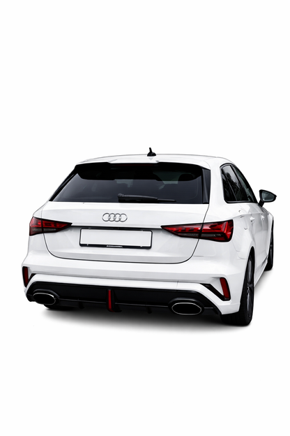 💕ART.8206  Diffusore Audi A3 look rs3 8y sline+s3 2025+restyling con led 💕