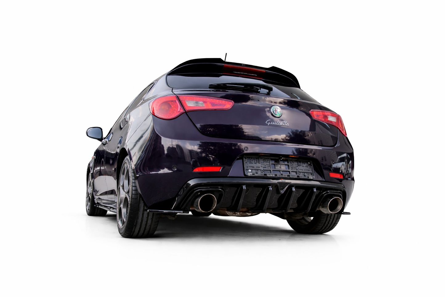 💕ART. 1924 +ART.1954 DIFFUSORE+ FLAPS ALFA ROEMO GIULIETTA NERO LUCIDO💕