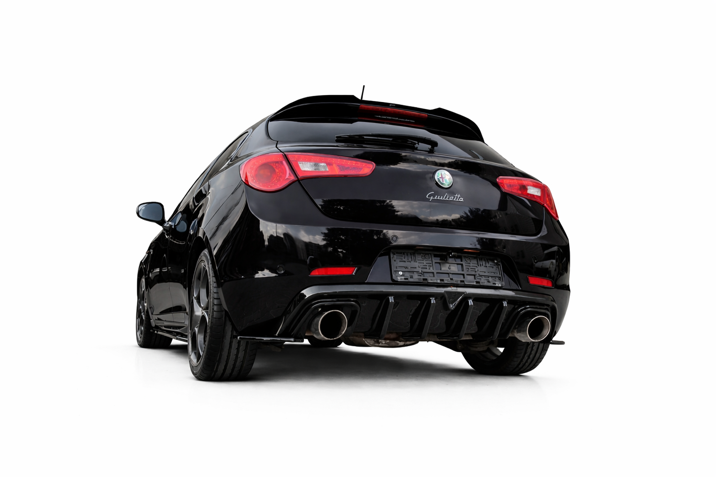 💕ART. 1924 +ART.1954 DIFFUSORE+ FLAPS ALFA ROEMO GIULIETTA NERO LUCIDO💕