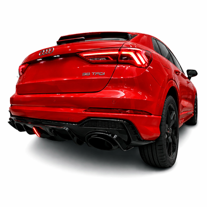 💕ART.8869 DIFFUSORI  AUDI  Q3 F3 2018+ SUV   NERO  LUCIDO💕