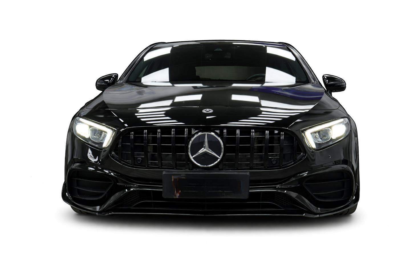 💕ART. 0032 GRIGLIA MERCEDES CLASSE A W177 AMG LOOK GT NERA SENZA CAMERA💕