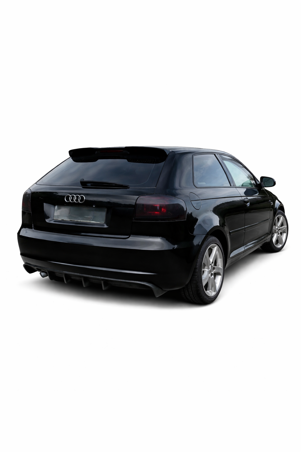 💕ART.0062  DIFFUSORE AUDI A3 8P 2008-2012 3/5 PORTE LOOK RS3 NERO LUCIDO  💕