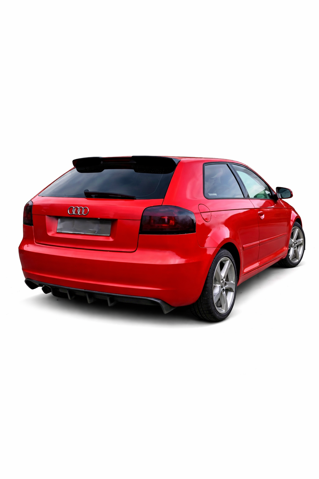 💕ART.0062  DIFFUSORE AUDI A3 8P 2008-2012 3/5 PORTE LOOK RS3 NERO LUCIDO  💕