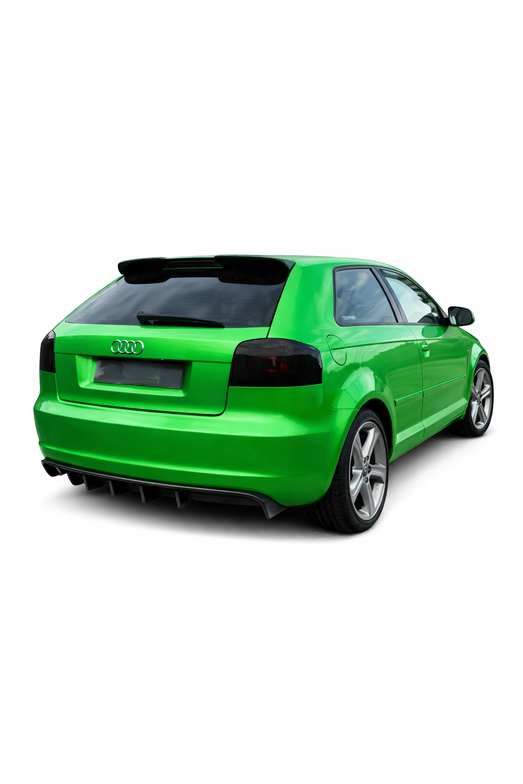 💕ART.0062  DIFFUSORE AUDI A3 8P 2008-2012 3/5 PORTE LOOK RS3 NERO LUCIDO  💕